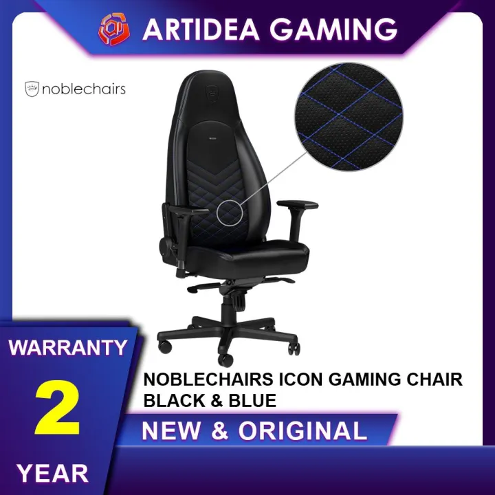 ^ NOBLECHAIRS ICON GAMING CHAIR BLACK & BLUE NBLICNPUBBLSGL Lazada
