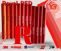 #สติ๊กเกอร์อายุงานสีแดง Royal-RED รวมสีแดงที่ขายดีและเป็นที่ต้องการ