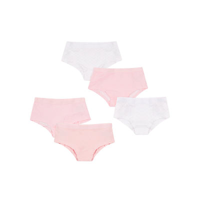 กางเกงในเด็กผู้หญิง mothercare pink and white hipsters - 5 pack NA058