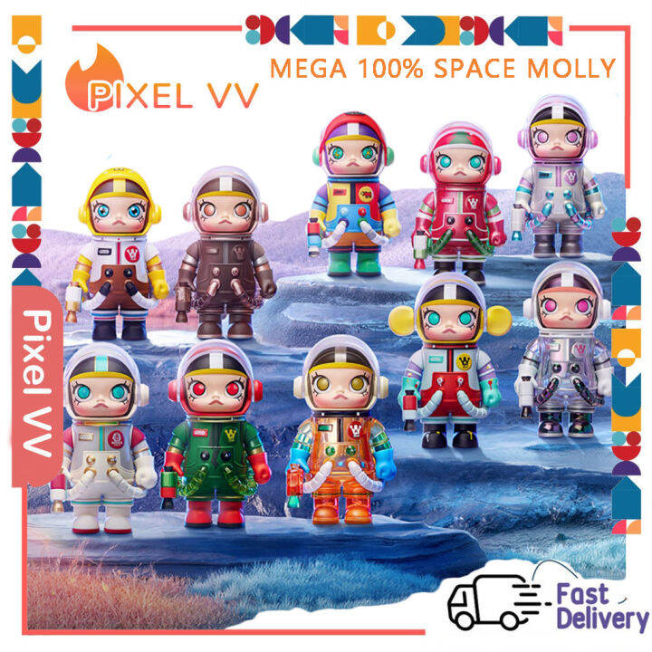 MEGA Collection 100% SPACE Mollys Series Figures Cute Figures Hobby ...