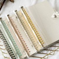 A5 Loose Leaf Soft Side Notebook Journal Planner Transparent Horizontal Line Notebooks School Office Stationery Note Books Pads