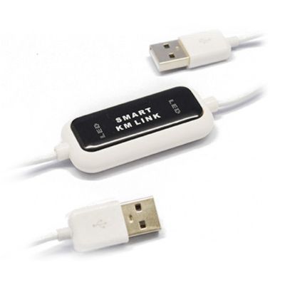 USB 2.0 KM Link PC to PC Keyboard Mouse Share Sync Data Link USB Extension Cable SMART KM LINK Cable ABS SMART KM LINK Cable Data File Transfer USB Switch