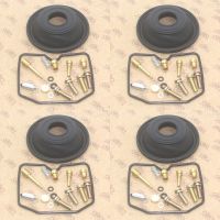 4SET for Ninja 600R ZX600C 1988-1997 ZX 600 ZX600 C Motorcycle carburetor repair kit plunger diaphragm rubber