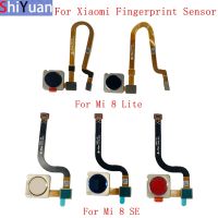 เครื่องสแกนลายนิ้วมือเซ็นเซอร์ปุ่มโฮม Flex Cable Ribbon สําหรับ Xiaomi Mi 8 Lite 8 SE Pocophone F1 Touch Sensor อะไหล่ทดแทน