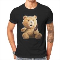 Teddy Bear Ted T Shirt For Men Pure Cotton Novelty T-shirt Crew Neck Cartoon Drink Beer Tee Shirt Short Sleeve Clothes Plus Size - T-shirts - AliExpress