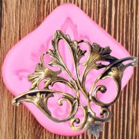 Scroll Leaves Border Silicone Mold DIY Cupcake Topper Fondant Cake Decorating Tools Candy Polymer Clay Chocolate Gumpaste Moulds Bread Cake  Cookie Ac