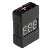 ∋∏ DIYMORE BX100 ตรวจสอบ 0.01V เครื่องทดสอบแรงดันต่ำ Buzzer Alarm สำหรับแบตเตอรี่ LiPo 1-8S RC374