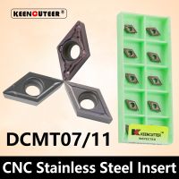 DCMT DCMT07 DCMT11 YZ15TF YZ5018 YZ735 เม็ดมีดคาร์ไบด์สําหรับ SDJCR / L เครื่องมือกลึงภายนอกเครื่องตัดใบมีดสแตนเลสเครื่องกลึง CNC