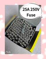 25A 250V 6*30 Glass Fuse 10ชิ้น/1ชุด