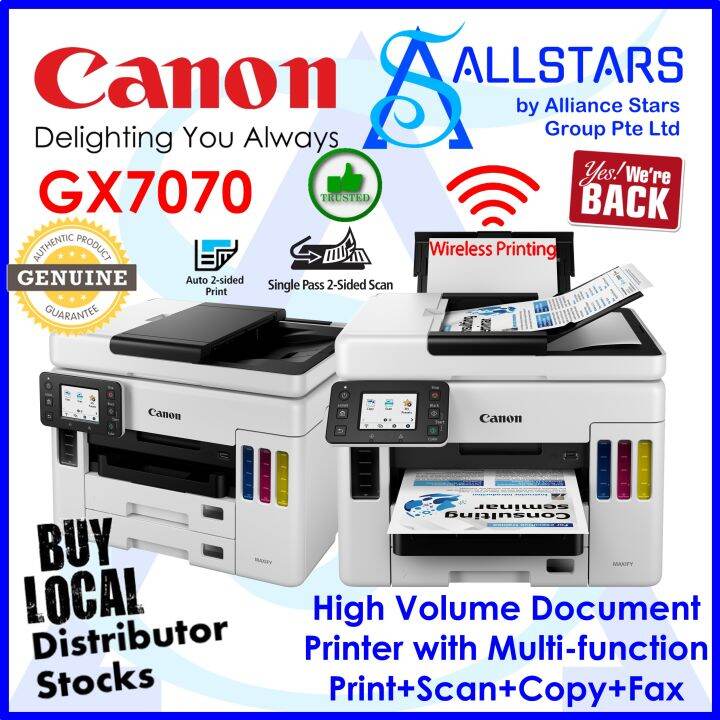 (ALLSTARS We are Back / Printer Promo) Canon Maxify GX7070 Easy