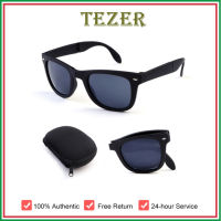 TEZER แฟชั่น Unisex แว่นตากันแดดพับเก็บได้ UV400เลนส์แฟชั่น Glasse กีฬาปั่นจักรยานกลางแจ้งแว่นตา