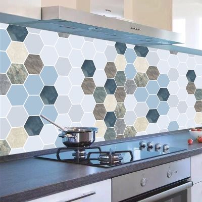 [24 Home Accessories] กระเบื้องโมเสคผนังเปลือกและติดกาวตนเอง Backsplash DIY ครัวห้องน้ำบ้านผนังสติ๊กเกอร์ไวนิล3D วอลล์เปเปอร์ตกแต่งห้องครัว