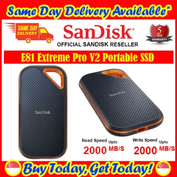 SanDisk Extreme Pro® Portable SSD USB-C, USB 3.1 Gen 2 External SSD