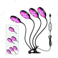 DC5V USB LED plant Grow Light Flower Red Blue Light Phytolamps Timer 15W 60W Desktop Clip Phyto Lamps Flowers Grow Box WB15TH