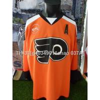 ﹊ g40349011chao 037A เสื้อฮอกกี้น้ำแข็งมือสอง GHL HAMILTON FLYERS player POWELL 10 KOBE ice hockey jersey size xxxl