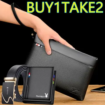 Leather Men Clutch Purse Bag, Mens Business Code Lock Wallet Anti Theft  Clutch Purse Phone Holder Handbag Travel Bag