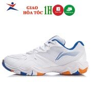 Giày cầu lông Lining AYTS016-1 đế kếp chống lật cổ chân màu trắng dành cho