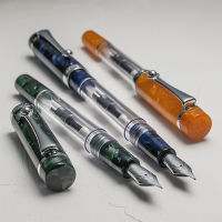 WANCHER CRYSTAL II Fountain Pen รุ่นหลายบรรจุร่างกายโลหะโปร่งใส Fm Nib [LEISURE &amp; COLLECTION]
