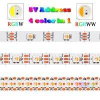 ■❍ Addressable RGBW RGBWW 4 colors in 1 LED Strip SMD 5050 RGB White pixle IC SK6812 Lamp Tape 30/60/144 leds/m 5V smart Lights bar