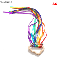 ?ZONGLONG? ของเล่นฝึกประสาทสัมผัสสไตล์มอนเตสซอรี่ริบบิ้นสีรุ้งสำหรับเด็กทารกแรกเกิดรูปร่างเป็นก้อนเมฆพัฒนาการทางประสาทสัมผัสทางร่างกาย