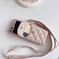 Crossbody Leather Wallet Card Holder Phone Case For Samsung Galaxy Z Flip 5 4 3 5G Flip5 Flip4 Flip3 5G Soft Shockproof Cover