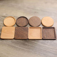 ที่รองแก้วไม้ทนทาน Square Anti Scald Drink Mat Round เสื่อรองแก้วทนความร้อน Coffee Cup Pad Table แผ่นกันลื่น-ju544982