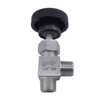 【hot】№  Needle valve Adjustable angle 1/8  1/4  3/8  male thread stainless steel 304 shut off crane needle