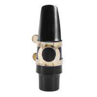 Alto Sax Saxophone Mouthpiece Plastic with Cap Metal Buckle Reed Mouthpiece Patches Pads Cushions