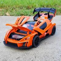 โมเดลรถยนต์สปอร์ตของเล่นสำหรับเด็ก1/32 Mclaren Senna โมเดลรถจำลองไฟเสียงจำลอง