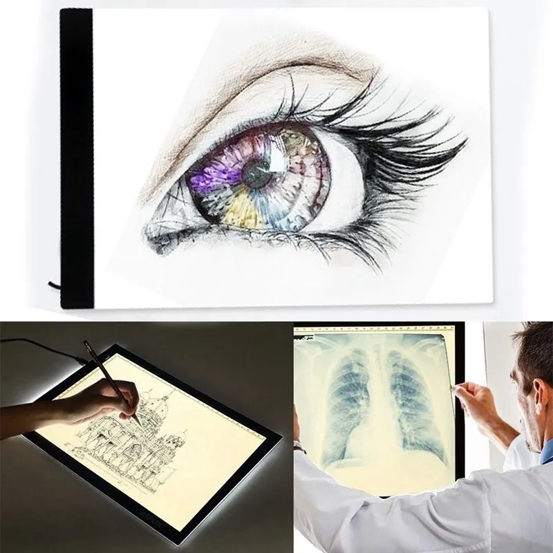 A4 LED Tracing Light Pad Artist Drawing 5V USB Professional Drawing Board  LED Lightpad Board - China Light Box, Light Pad