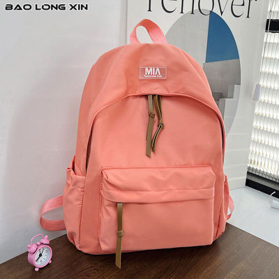 กระเป๋าความจุเยอะโรงเรียน BAOLONGXIN กระเป๋านักเรียนเป้ลำลองใช้ได้ทั้งชายและหญิง