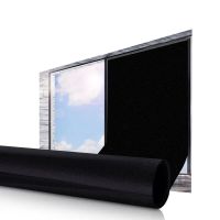 Privacy Window Film Sunshade Light Blocking Darkest Window Film Static Total Blackout Glass Privacy Darkening Black Sticker Screen Protectors