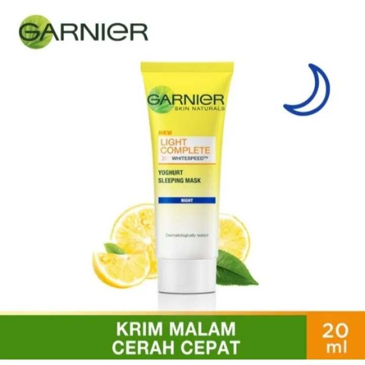 GARNIER Light Complete Yoghurt Sleeping Mask Night Cream 20ml Krim Malam Lazada Indonesia