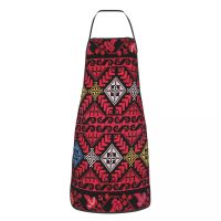 Unisex Palestinian Embroidery Kitchen Chef Cooking Baking Apron Women Men Palestine Cross Tatreez Tablier Cuisine for Gardening