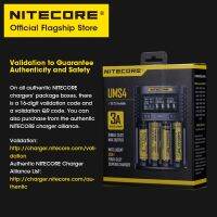 UMS4 NITECORE สี่ช่องเครื่องชาร์จแบตเตอรี่ยูเอสบีอัจฉริยะ4A เครื่องชาร์จที่มีประสิทธิภาพเยี่ยมชาร์จเร็ว QC สำหรับ18650 14500 26650 21700ดับเบิลเอทริปเปิลเอกลางแจ้งโดยเฉพาะ