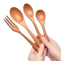 [COD] Honey stirring wooden spoon wholesale ice cream tableware creative medicine lettering