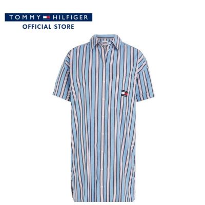 Tommy Hilfiger ชุดเดรสผู้หญิง รุ่น DW0DW15186 CY7 - สีน้ำเงิน