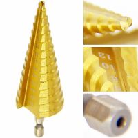 3-12mm 4-12mm 4-20mm HSS Straight Groove Step Drill Bit Set Titanium Coated Wood Metal Hole Cutter Core Cone Drilling Tools Drills Drivers