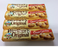 เวอร์เธอร์ ออริจินอล Werthers original ลูกอมรสครีมเนย ตราสตร็อค ขนาด 50 กรัม ( 4 แท่ง)