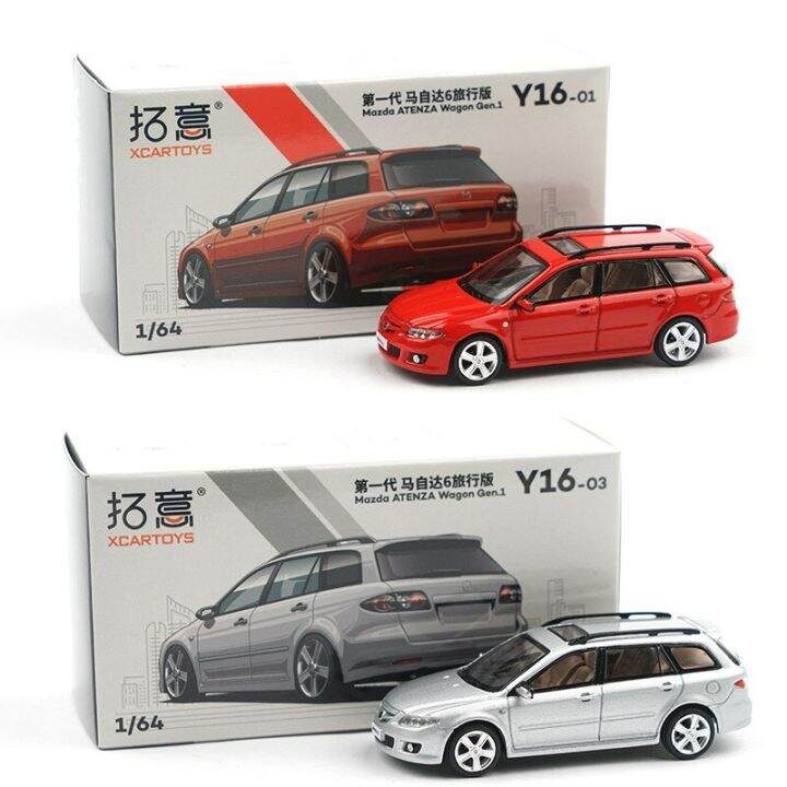 xcartoys-1-64-mazda-atenza-wagon-gen1รถโมเดล-diecast-เงิน-แดง