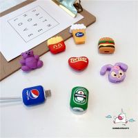 guohongzhilianjiaoyukej ตัวถนอมสายชาร์จ Usb ลายการ์ตูนน่ารัก