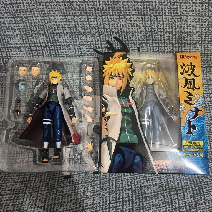 ฟิกเกอร์ฟิกเกอร์นารูโตะนามิคาเซะมินาโตะ-shfiguart-shippuden-รุ่นที่สี่-namikaze-minato-โมเดลตุ๊กตาขยับแขนขาได้-shf-ตุ๊กตาของเล่น