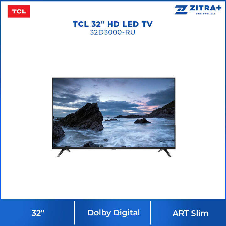 TCL 32" HD LED TV 32D3000-RU | ART Slim | Super Narrow Bezzel | Perfect ...