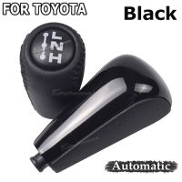 Automatic Gear Shift Knob Black/Wooden Car Stick Gear Shifter Lever HandBall For Toyota Prado 120 2003-2009