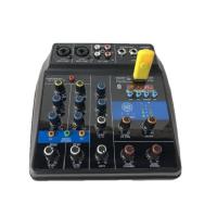 LXJ มิกเซอร์ MIXER 4-channel MP3 USB SD มีBluetooth รุ่น w-4