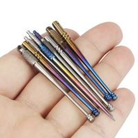 2pcs/set Titanium Toothpick Earpick Set Titanium Ear Spoon Outdoor Pocket Tool Multifunctional