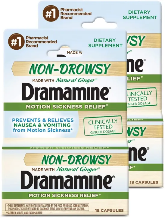 Dramamine NonDrowsy Naturals Motion Sickness Relief 18 Count 2