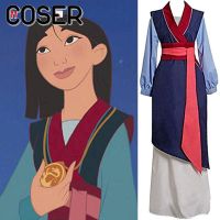 【COSER 77】เด็กผู้ใหญ่ผู้หญิงดิสนีย์ภาพยนตร์มู่หลานแบบดั้งเดิมกิโมโนชุดฮาโลวีนปาร์ตี้เครื่องแต่งกายคอสเพลย์ชุดเต็ม