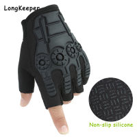 Army Military Tactical Half Finger Gloves Mens Protective Bicycle Shooting Driving Mittens Male Camouflage Car Gloves