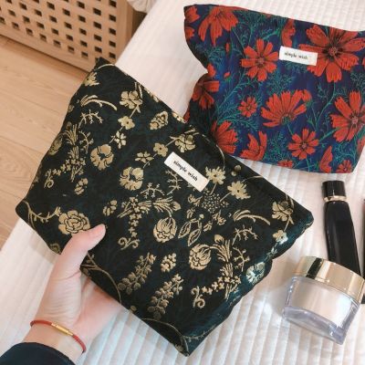 【jw】✚❉✻  Print Canvas Make Up Organizer Clutch Storage Cases